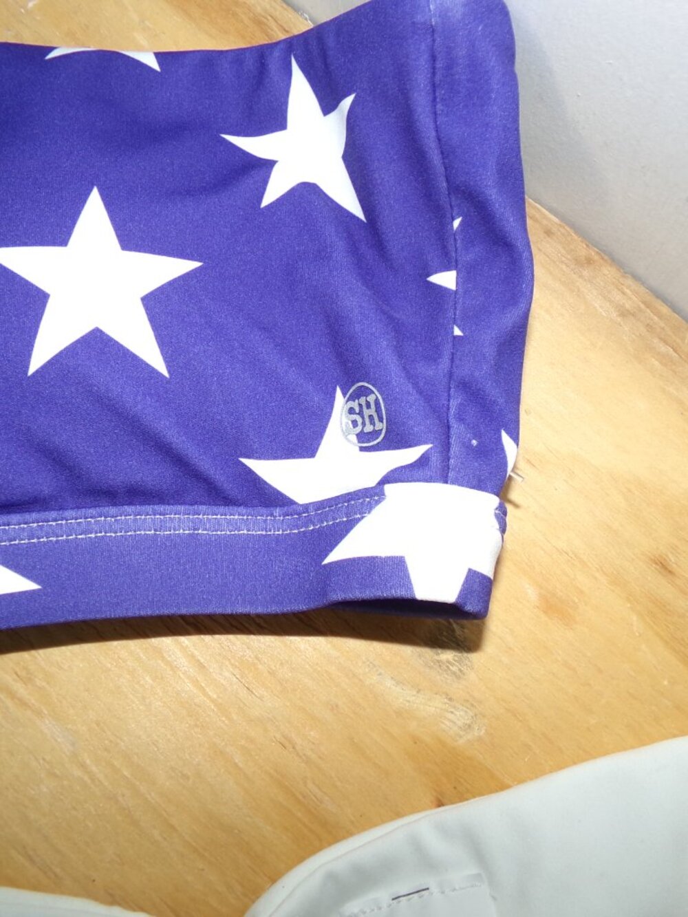 Salty Honey 1-Shoulder Thong Patriotic Bikini Sz M - Picture 4 of 10